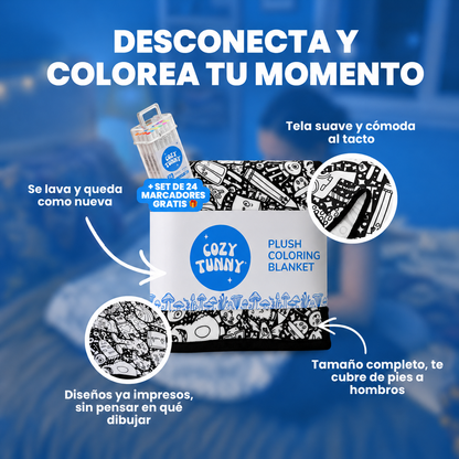 Cozy Tunny™ manta para colorear
